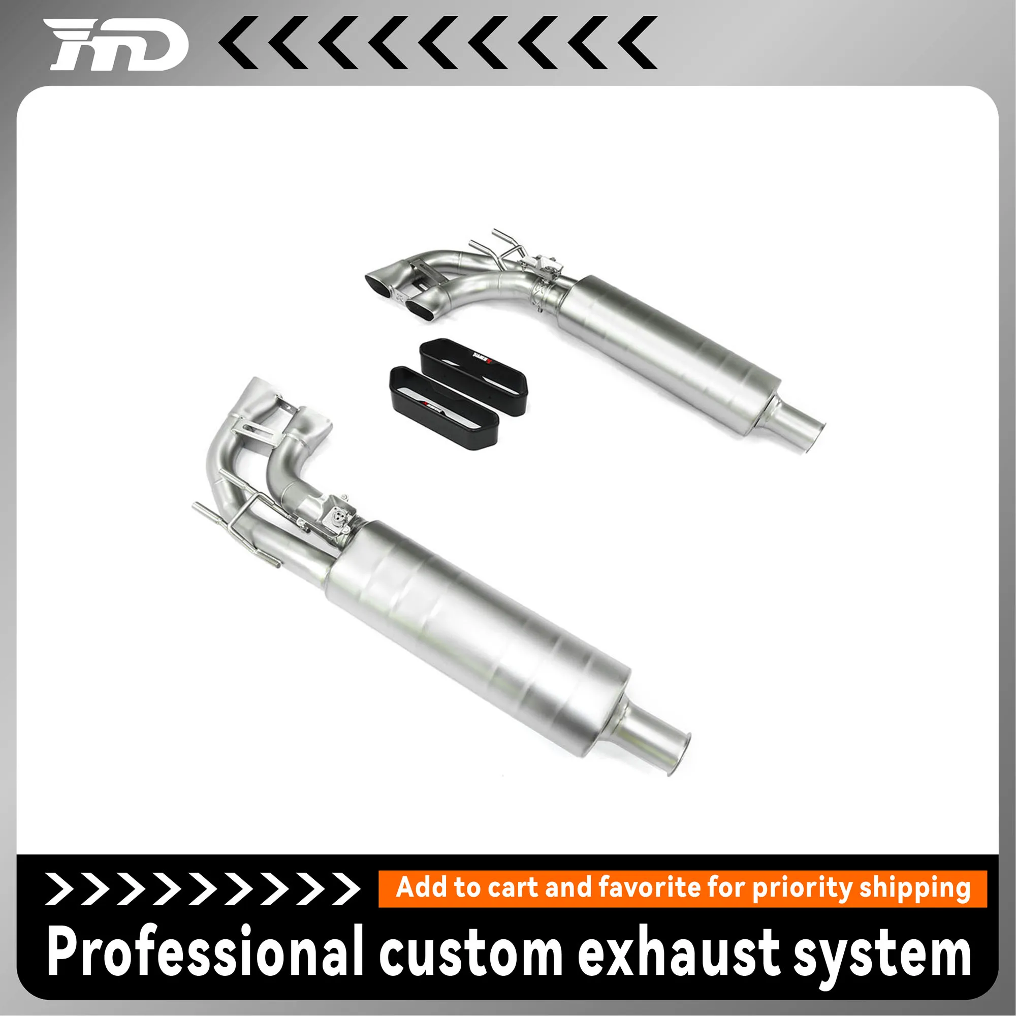 HMD Exhaust Catback for Mercedes benz G63 W463 with AK tips Stainless steel middle tail section with Valve Muffler
HMD Exhaust Catback for Mercedes benz G63 W463 with AK tips Stainless steel middle tail section with Valve Muffler