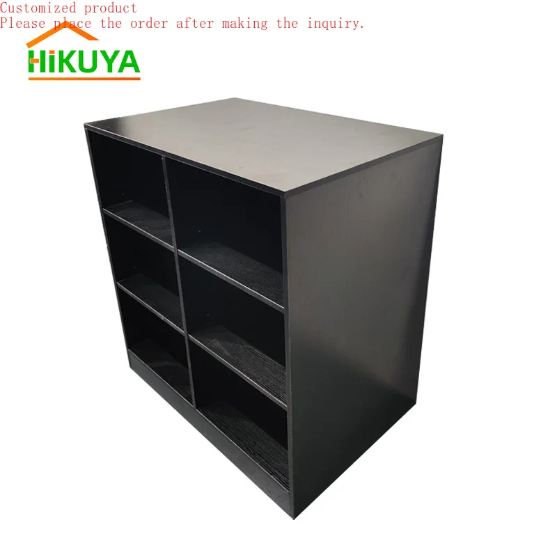 Custom.Cash Register Stand with 6-Cube Storage Organizer Black Melamine Cash Wrap Checkout Frame Shelf Retail Store Display
Custom.Cash Register Stand with 6-Cube Storage Organizer Black Melamine Cash Wrap Checkout Frame Shelf Retail Store Display
