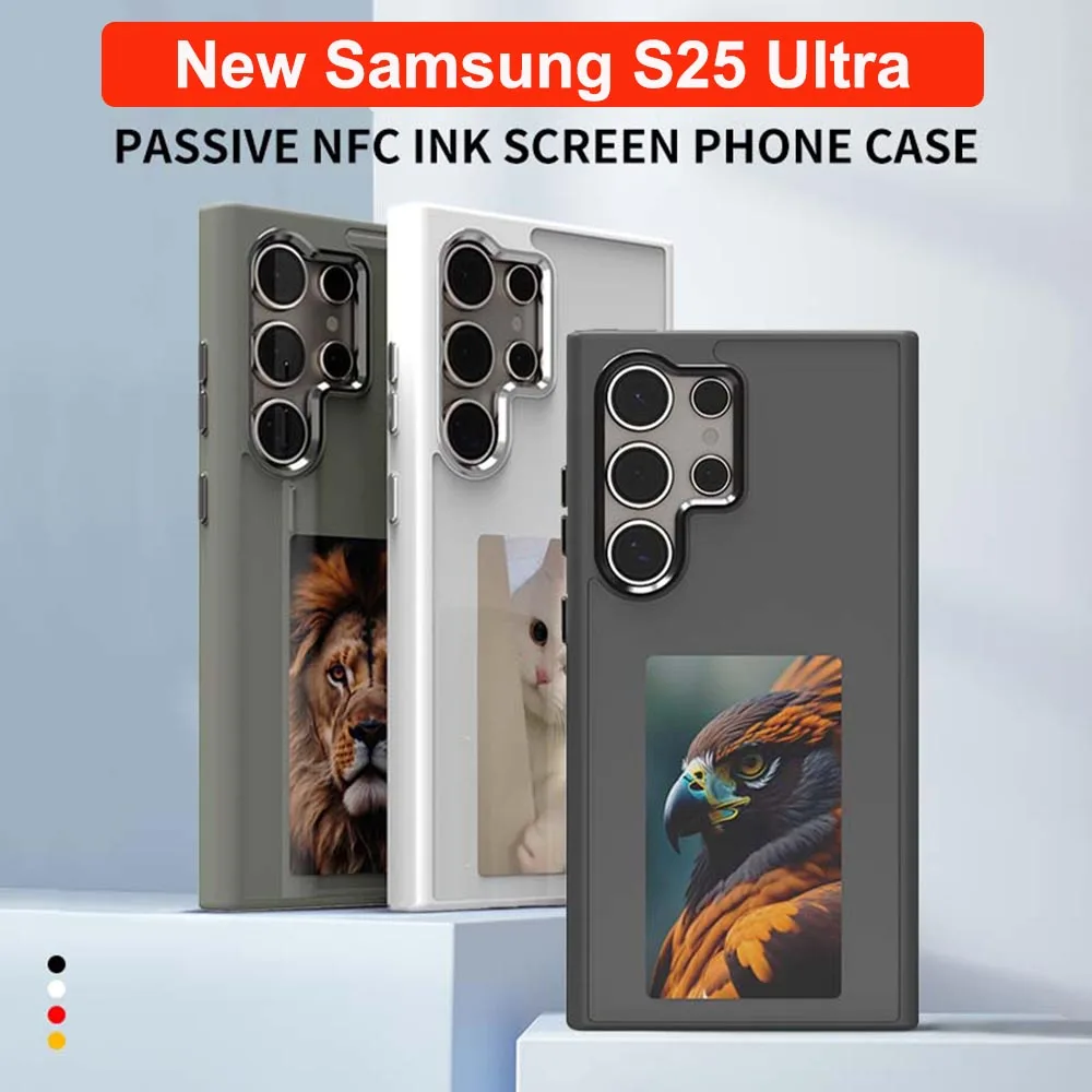 New-tech NFC Function AI Phone Case For Samsung Galaxy S25 S24 S23 Ultra E ink NFC Screen DIY Projection Dropproof Cases
New-tech NFC Function AI Phone Case For Samsung Galaxy S25 S24 S23 Ultra E ink NFC Screen DIY Projection Dropproof Cases
