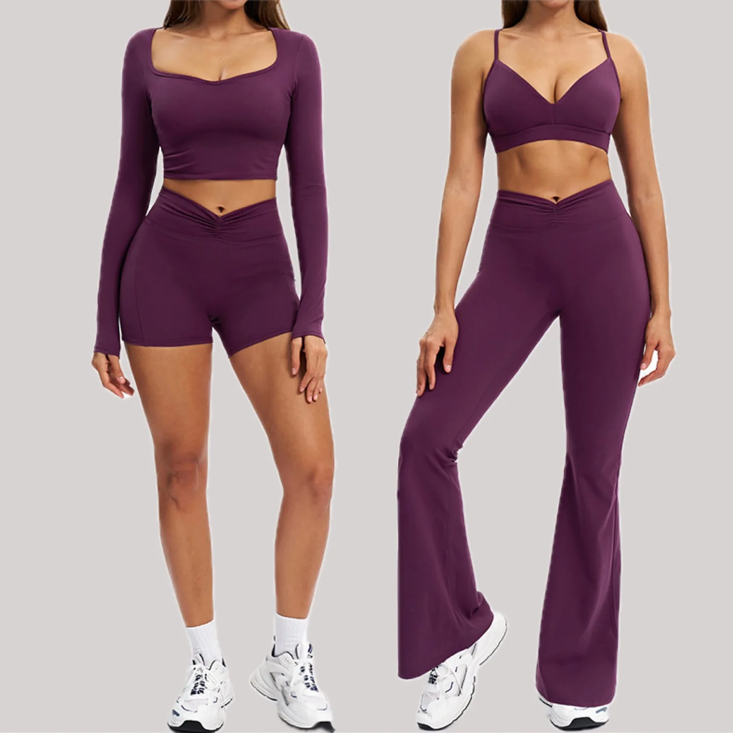 Ningyu женский спортивный костюм для йоги комплект из 2 предметов спортивная одежда для тренировок пуш-ап тренажерный зал комплект сексуальный женский фитнес-бюстгальтер укороченный топ спортивные костюмы с длинными рукавами
Ningyu женский спортивный костюм для йоги комплект из 2 предметов спортивная одежда для тренировок пуш-ап тренажерный зал комплект сексуальный женский фитнес-бюстгальтер укороченный топ спортивные костюмы с длинными рукавами