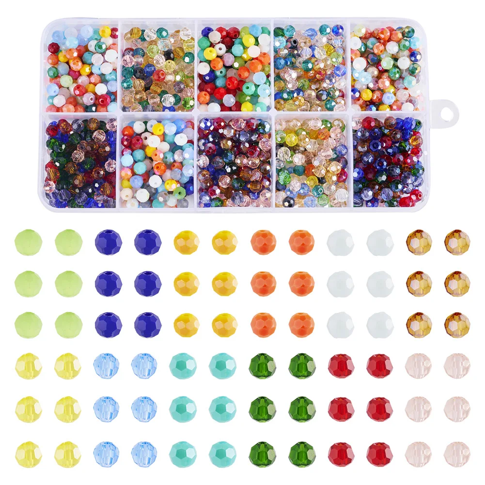 1000Pcs 4mm Faceted Opaque Electroplate Glass Beads Loose Spacer Beads For Jewelry Making DIY Bracelet Necklace
1000Pcs 4mm Faceted Opaque Electroplate Glass Beads Loose Spacer Beads For Jewelry Making DIY Bracelet Necklace