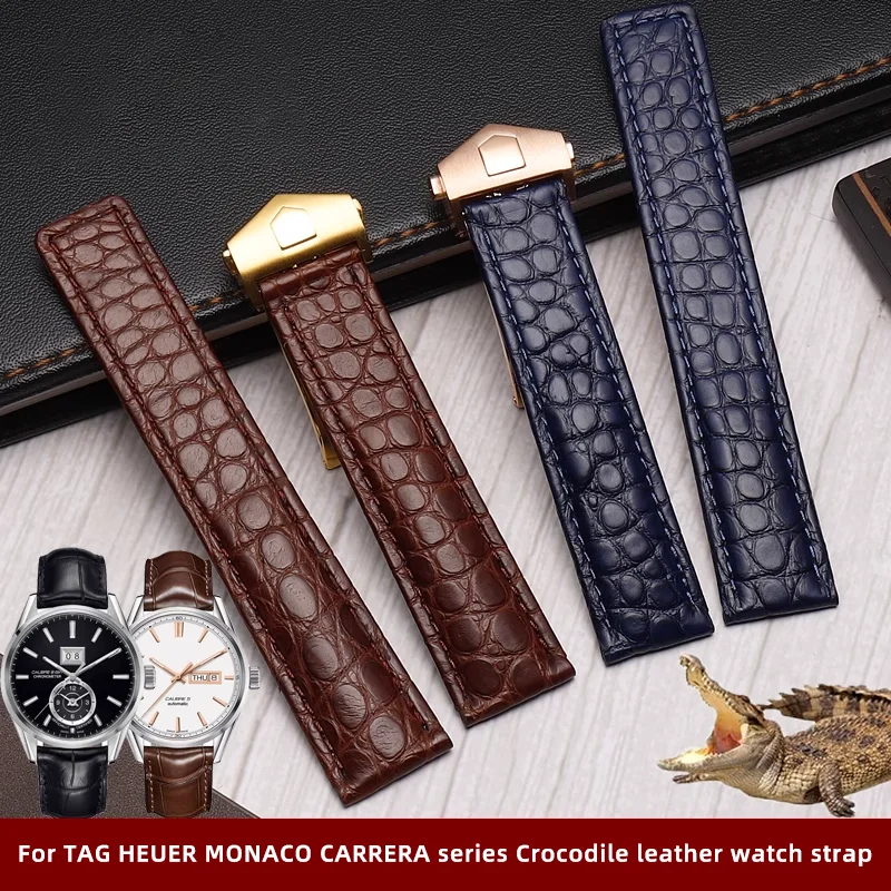 Ремешок для часов из крокодиловой кожи для TAG HEUER MONACO CARRERA, мужской ремешок для часов из натуральной кожи, 19 мм, 20 мм, 22 мм, браслет со складной пряжкой
Ремешок для часов из крокодиловой кожи для TAG HEUER MONACO CARRERA, мужской ремешок для часов из натуральной кожи, 19 мм, 20 мм, 22 мм, браслет со складной пряжкой