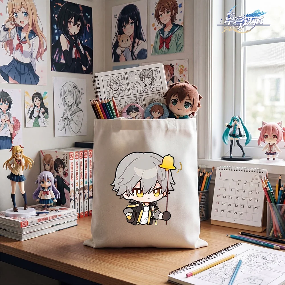 Honkai: Star Rail Canvas Tote Bag Anime Merch Chibi Style Daily Shoulder Bag Reusable Shopper Fan Must-Have Gift For Anime Fans
Honkai: Star Rail Canvas Tote Bag Anime Merch Chibi Style Daily Shoulder Bag Reusable Shopper Fan Must-Have Gift For Anime Fans
