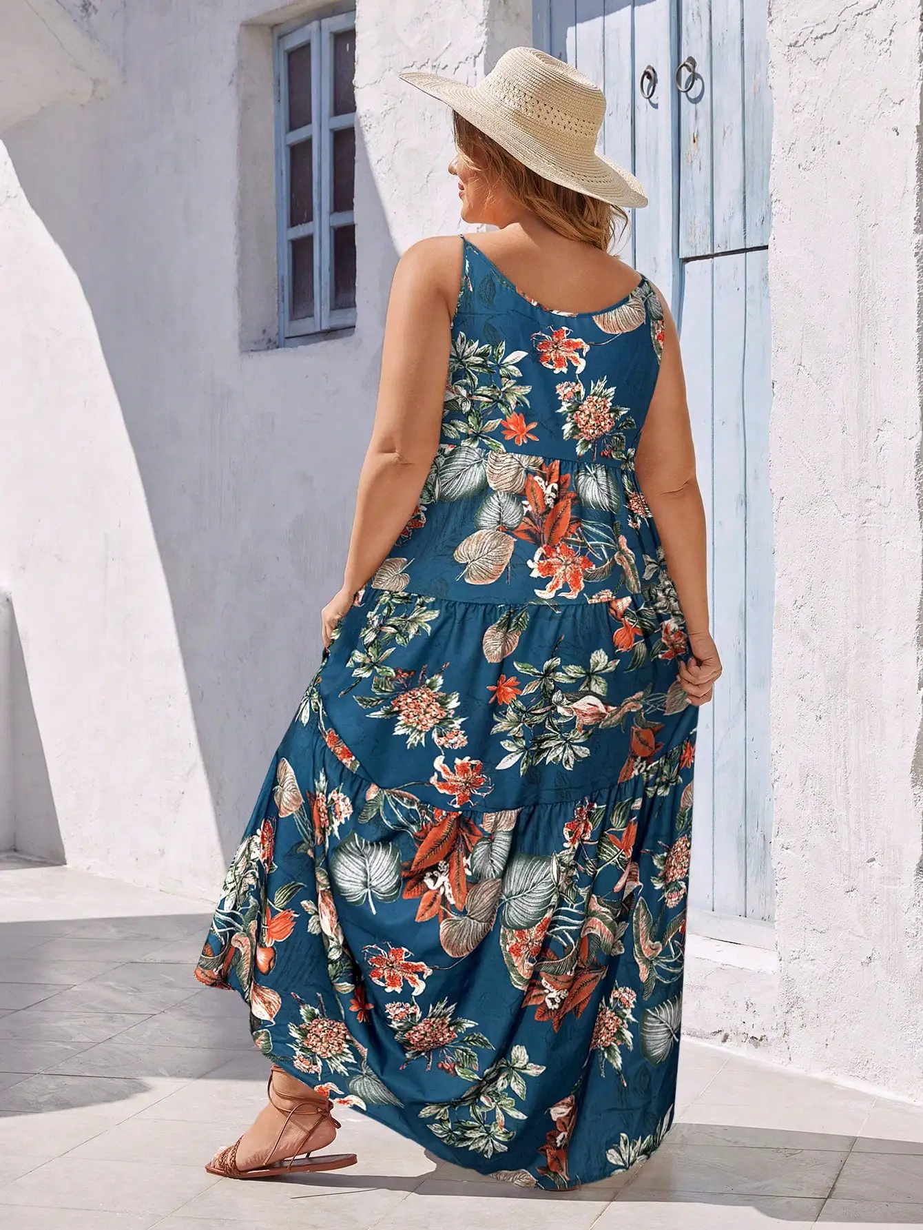 Plus Size Boho Floral Print Spaghetti Strap Maxi Dress For Summer Beach Vacation
Plus Size Boho Floral Print Spaghetti Strap Maxi Dress For Summer Beach Vacation