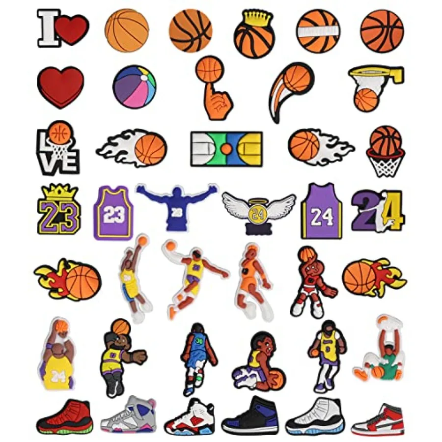 Basketball Charms for Clogs Shoe Decoration, Sports Gift for Boys Girls Men Women Adults
Basketball Charms for Clogs Shoe Decoration, Sports Gift for Boys Girls Men Women Adults