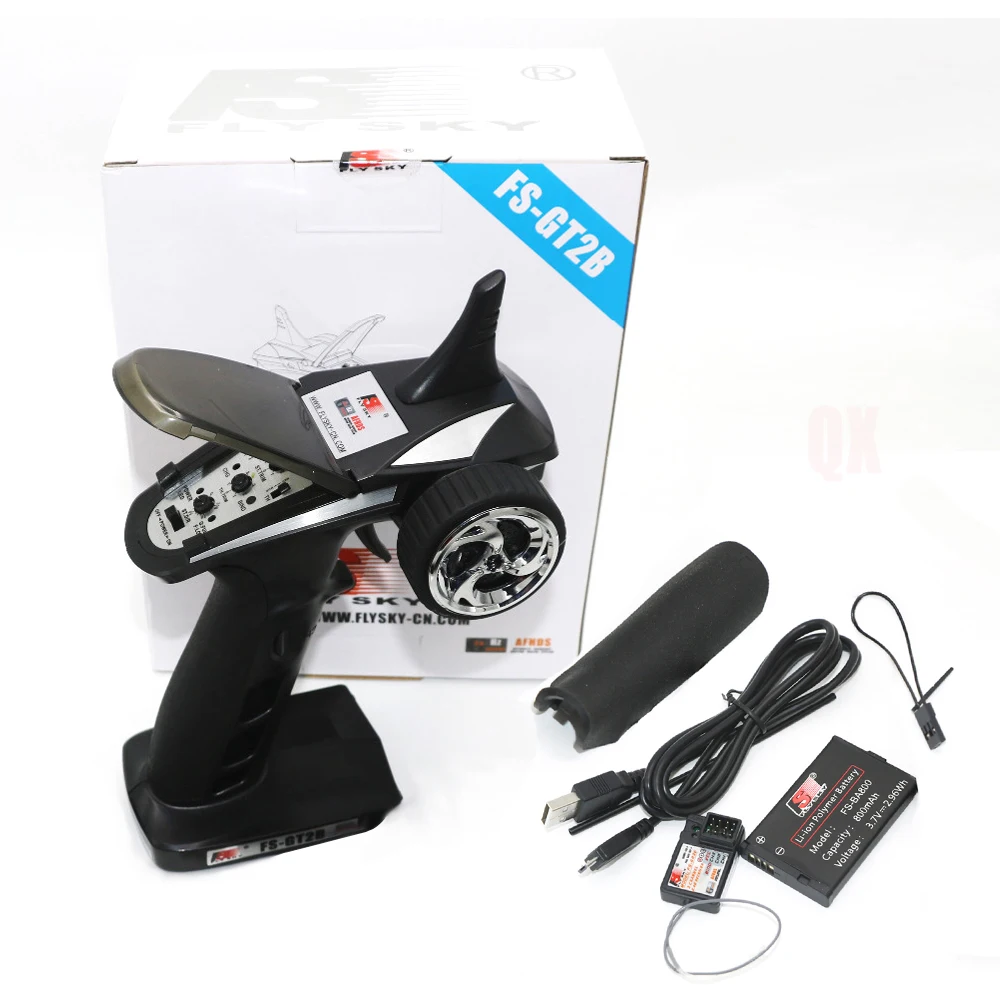 Flysky FS-GT2B 2.4G 3CH controller, equipped with TX battery, USB cable, upgraded FS-GT2, suitable for remote control toys
Flysky FS-GT2B 2.4G 3CH controller, equipped with TX battery, USB cable, upgraded FS-GT2, suitable for remote control toys
