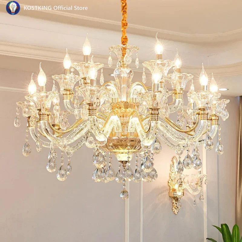French Style Led Crystal Chandelier For Home Decoration Living Room Dining Room Bedroom Villa Hall Candle Lighting Fixtures
French Style Led Crystal Chandelier For Home Decoration Living Room Dining Room Bedroom Villa Hall Candle Lighting Fixtures