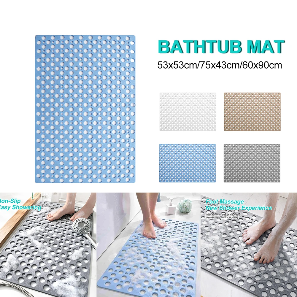 Strong Suction Bathroom Bathtub Anti-slip Mat Antibacterial Anti-mold TPE Rubber Shower Mat with Drain Holes Bathroom Products
Strong Suction Bathroom Bathtub Anti-slip Mat Antibacterial Anti-mold TPE Rubber Shower Mat with Drain Holes Bathroom Products