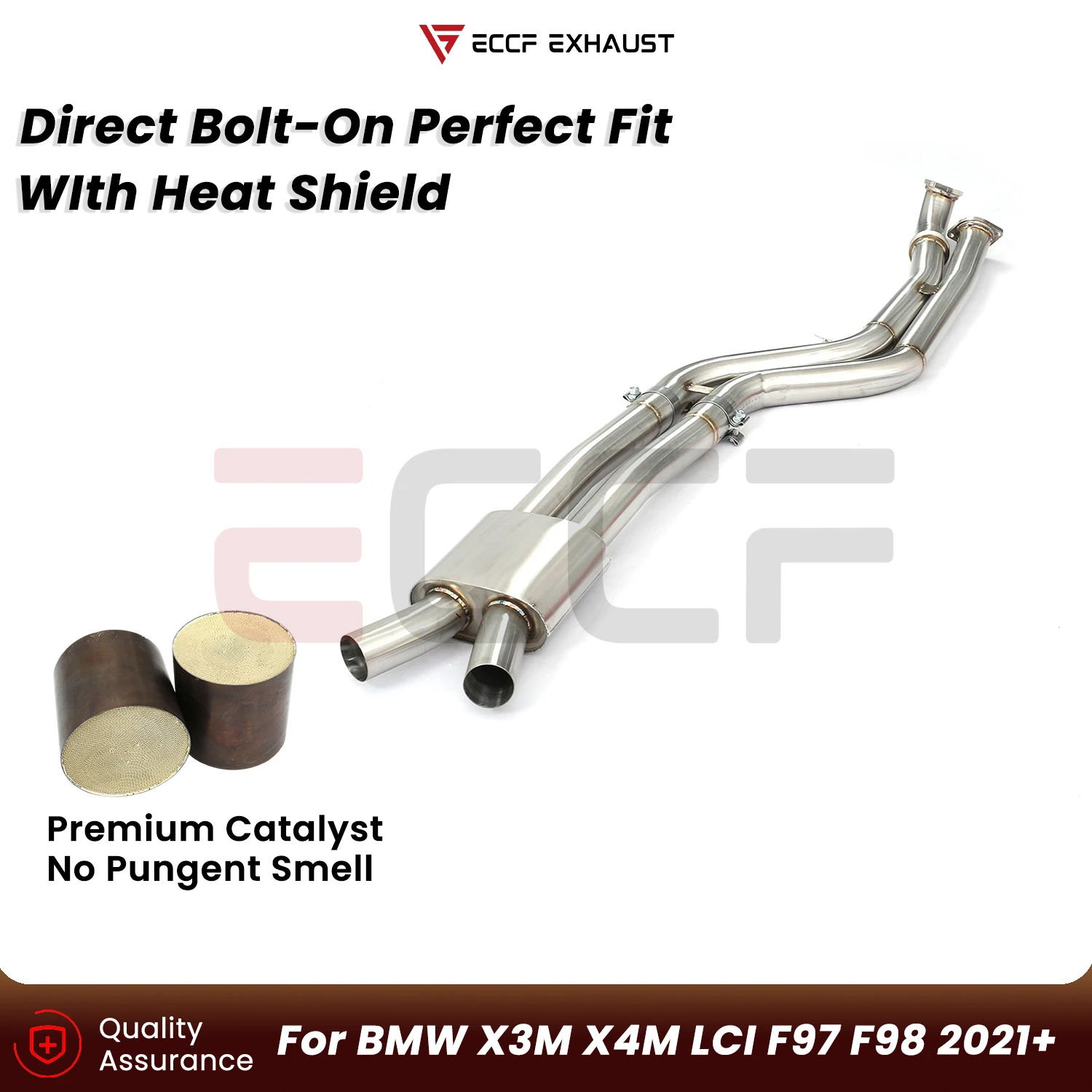 Sporty Stainless steel mid pipe For BMW X3M X4M LCI F97 F98 2021+ Aggressive Exhaust Sound Plug and Play Performance Upgrade
Sporty Stainless steel mid pipe For BMW X3M X4M LCI F97 F98 2021+ Aggressive Exhaust Sound Plug and Play Performance Upgrade