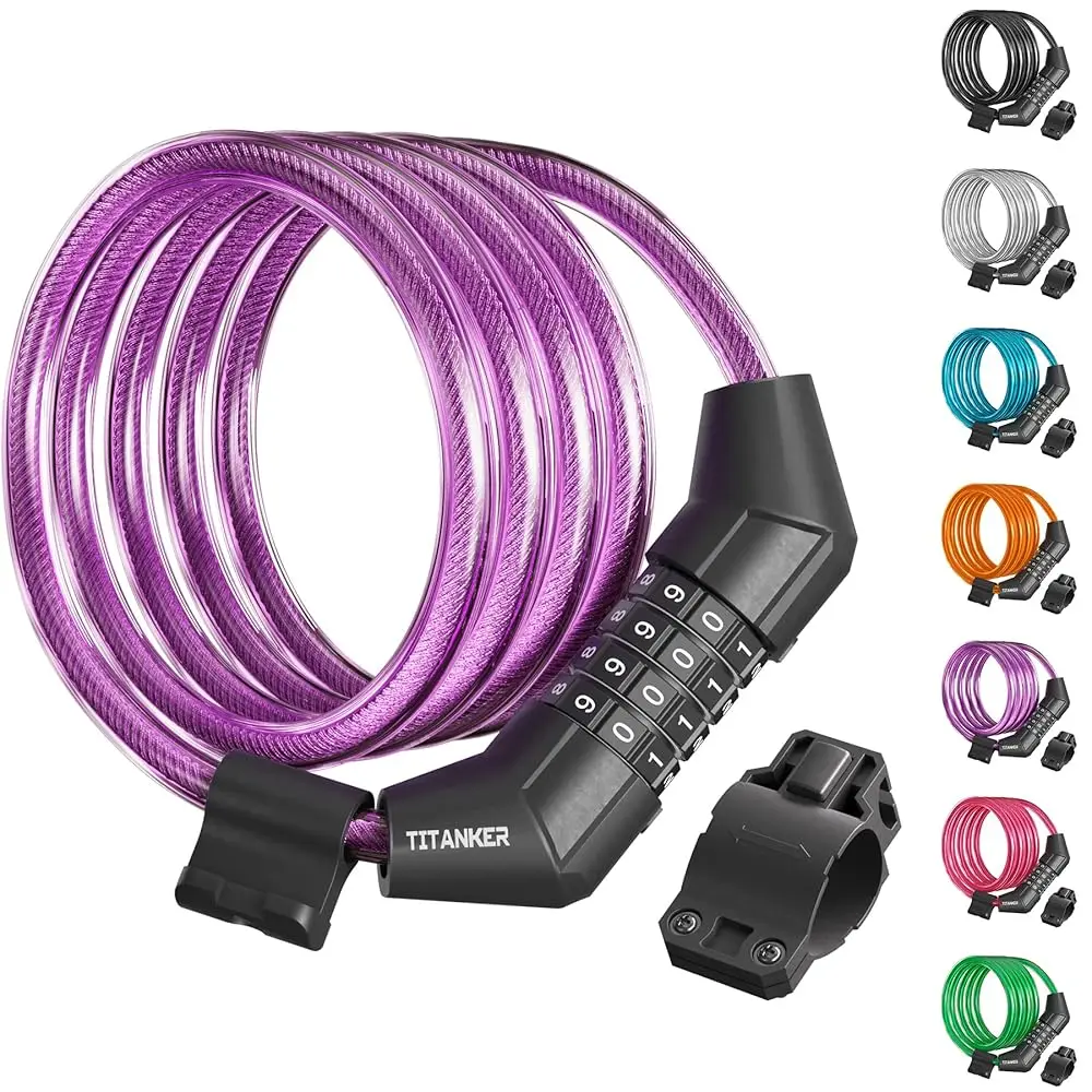 Free Shipping Bike Lock Cable, 4 Feet Bike Cable Lock Basic Self Coiling Kids Bike Lock Combination with Complimentary Mounting
Free Shipping Bike Lock Cable, 4 Feet Bike Cable Lock Basic Self Coiling Kids Bike Lock Combination with Complimentary Mounting