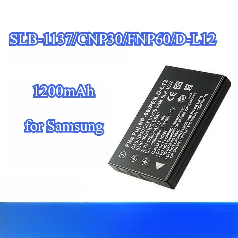 Сменный аккумулятор емкостью 1200 мАч для Samsung SLB-1137 SLB-1037, совместимый с цифровой камерой U-CA3 U-CA5 U-CA401 U-CA501 U-CA505 V10
Сменный аккумулятор емкостью 1200 мАч для Samsung SLB-1137 SLB-1037, совместимый с цифровой камерой U-CA3 U-CA5 U-CA401 U-CA501 U-CA505 V10