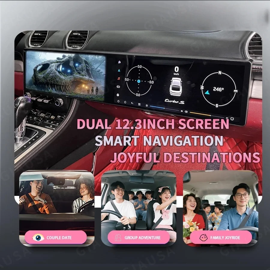Dual Screen Android Auto Carplay Multimedia Video Player GPS Car Radio For Porsche Cayman 718 2016 2017 2018 -2023 Stereo DSP 4G
Dual Screen Android Auto Carplay Multimedia Video Player GPS Car Radio For Porsche Cayman 718 2016 2017 2018 -2023 Stereo DSP 4G
