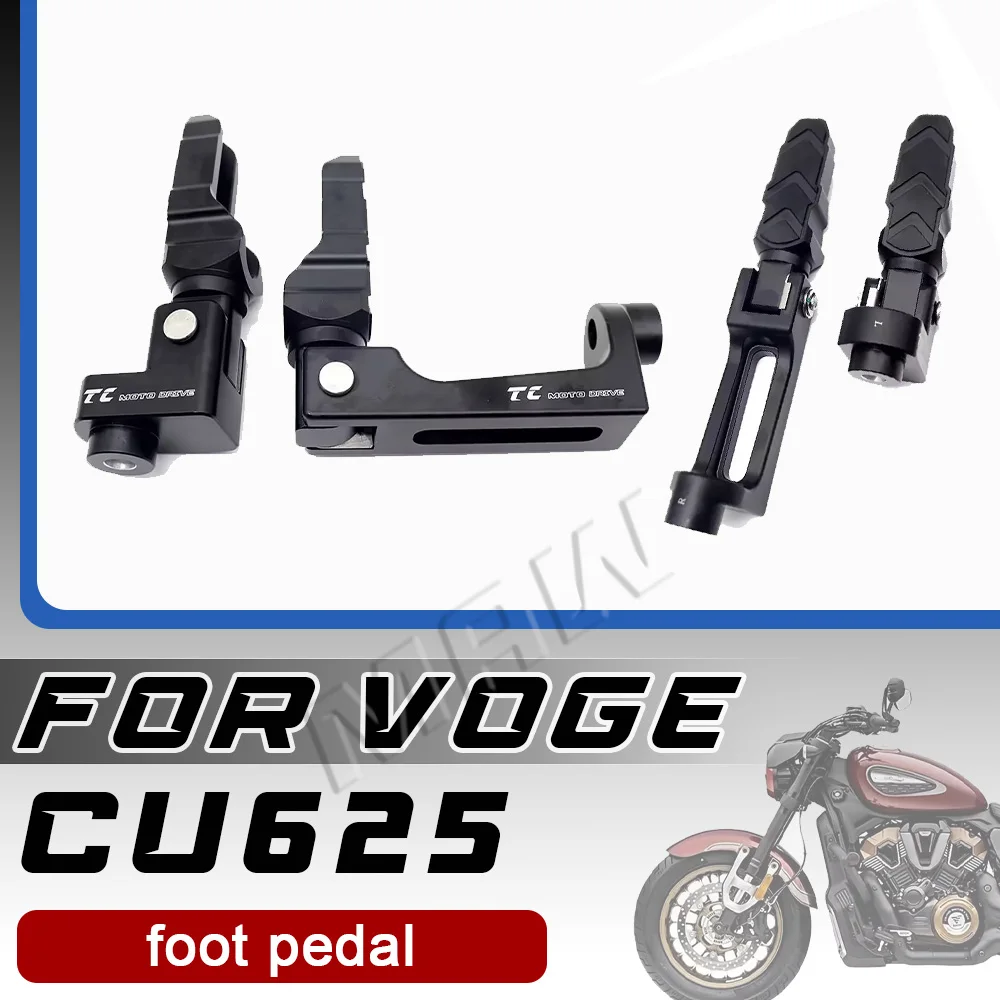Modified center-mounted pedals for VOGE CU625: Non-destructive installation for long-distance motorcycle touring while standing.
Modified center-mounted pedals for VOGE CU625: Non-destructive installation for long-distance motorcycle touring while standing.