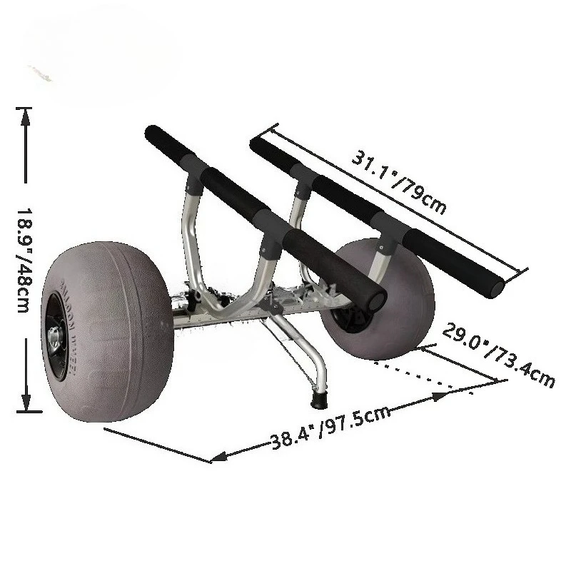 Aluminum Kayak Cart Balloon Wheel Kayak Trolley
Aluminum Kayak Cart Balloon Wheel Kayak Trolley
