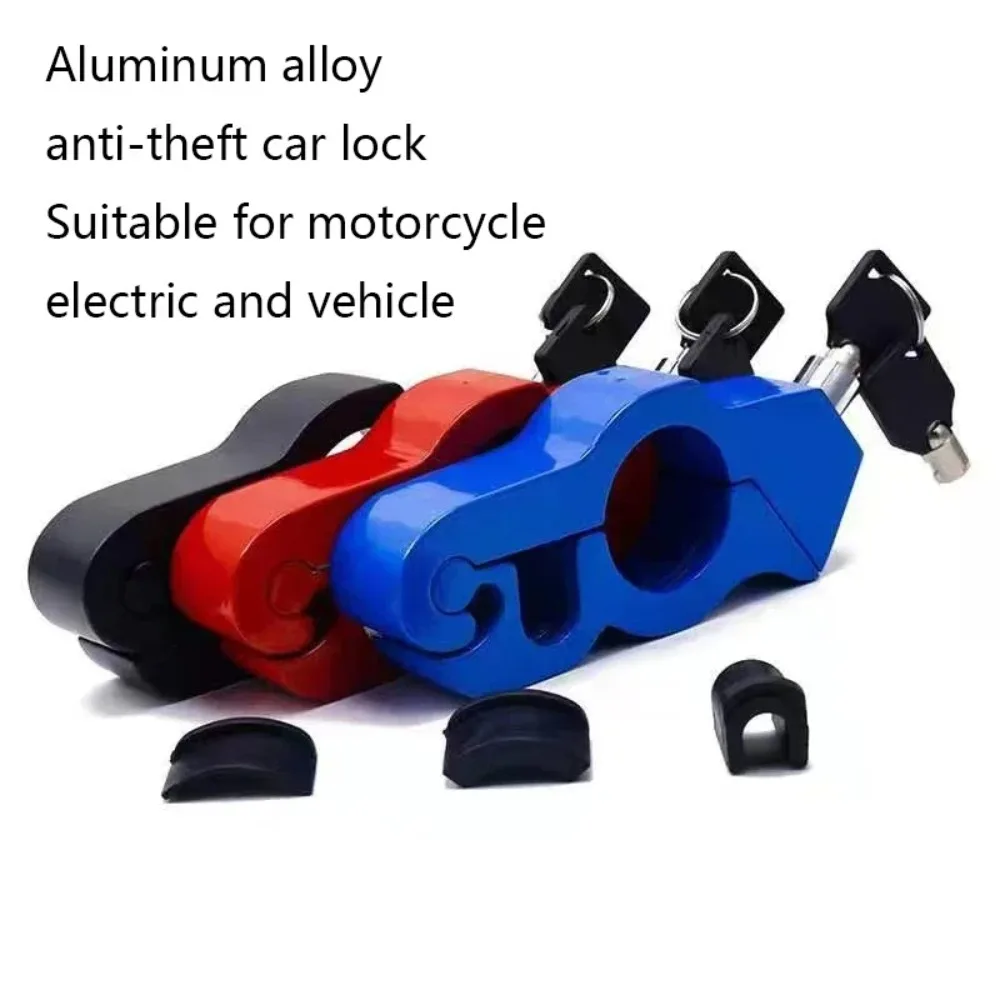 Lightweight aluminum handlebar lock 2 keys for electric scooter motorbike ideal for short term theft deterrent
Lightweight aluminum handlebar lock 2 keys for electric scooter motorbike ideal for short term theft deterrent