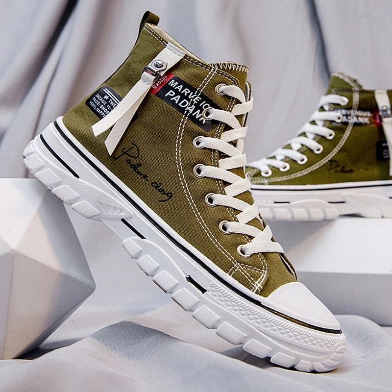 Men High-Top Canvas Skateboarding Shoes Men's Sneakers Male Fashion Non-Slip Sport Shoes Zapatillas Hombre Mens Footwear
Men High-Top Canvas Skateboarding Shoes Men's Sneakers Male Fashion Non-Slip Sport Shoes Zapatillas Hombre Mens Footwear