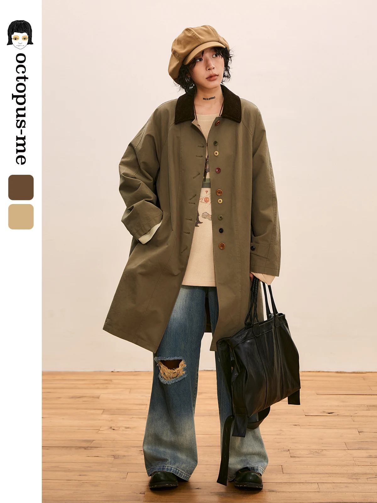 Женское пальто Octopusme в стиле ретро, весенняя новинка, маленький размер, средней длины, хлопковое, на пуговицах, однотонное
Женское пальто Octopusme в стиле ретро, весенняя новинка, маленький размер, средней длины, хлопковое, на пуговицах, однотонное