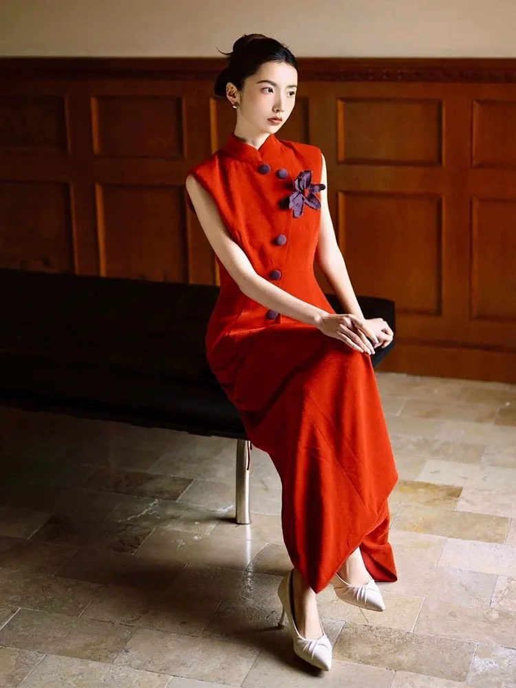 New Chinese Sle Red Qipao Two-Piece Set Wedding Dr Ele Aosphere High-End Feelings Retro Morning Robe for Women
New Chinese Sle Red Qipao Two-Piece Set Wedding Dr Ele Aosphere High-End Feelings Retro Morning Robe for Women
