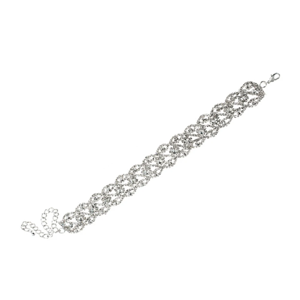 Choker Necklace For Women Crystal Rhinestone Cubic Zirconia High Shine Plated Silver Jewelry Gift Neckline Decorative Fashion 
Choker Necklace For Women Crystal Rhinestone Cubic Zirconia High Shine Plated Silver Jewelry Gift Neckline Decorative Fashion