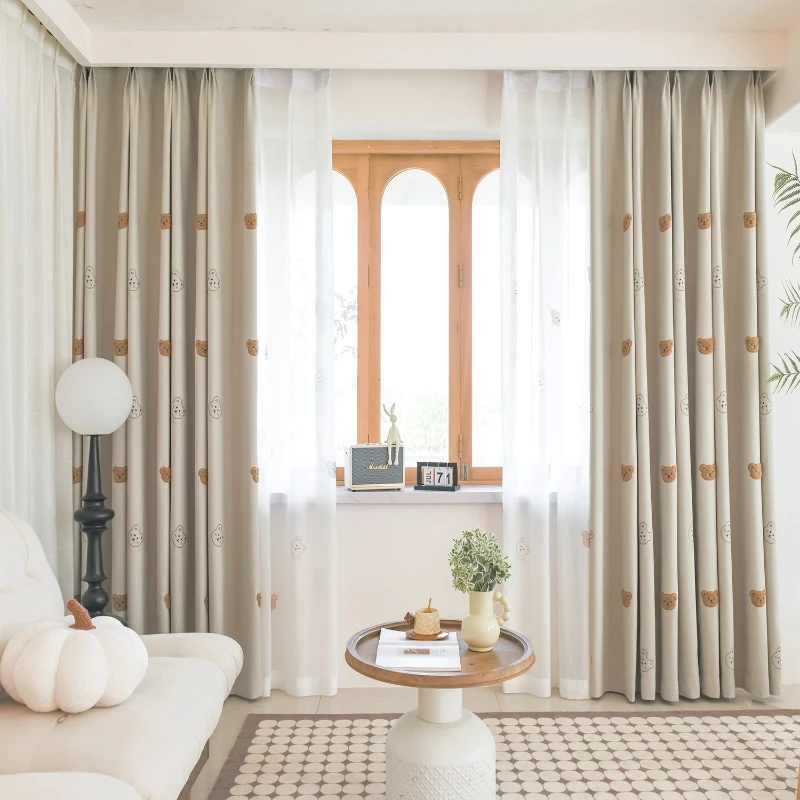 Bear Children's Curtains for Living Dining Room Bedroom Full Blackout Curtains Gauze Curtains Custom Size Fashion Elegant
Bear Children's Curtains for Living Dining Room Bedroom Full Blackout Curtains Gauze Curtains Custom Size Fashion Elegant