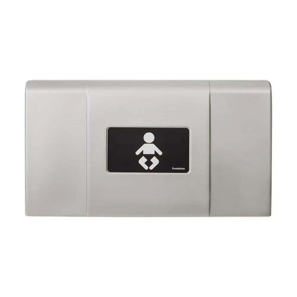 Horizontal Wall-Mounted Diaper Changing Station with Oversized Surface and Safety Strap - Metallic
Horizontal Wall-Mounted Diaper Changing Station with Oversized Surface and Safety Strap - Metallic