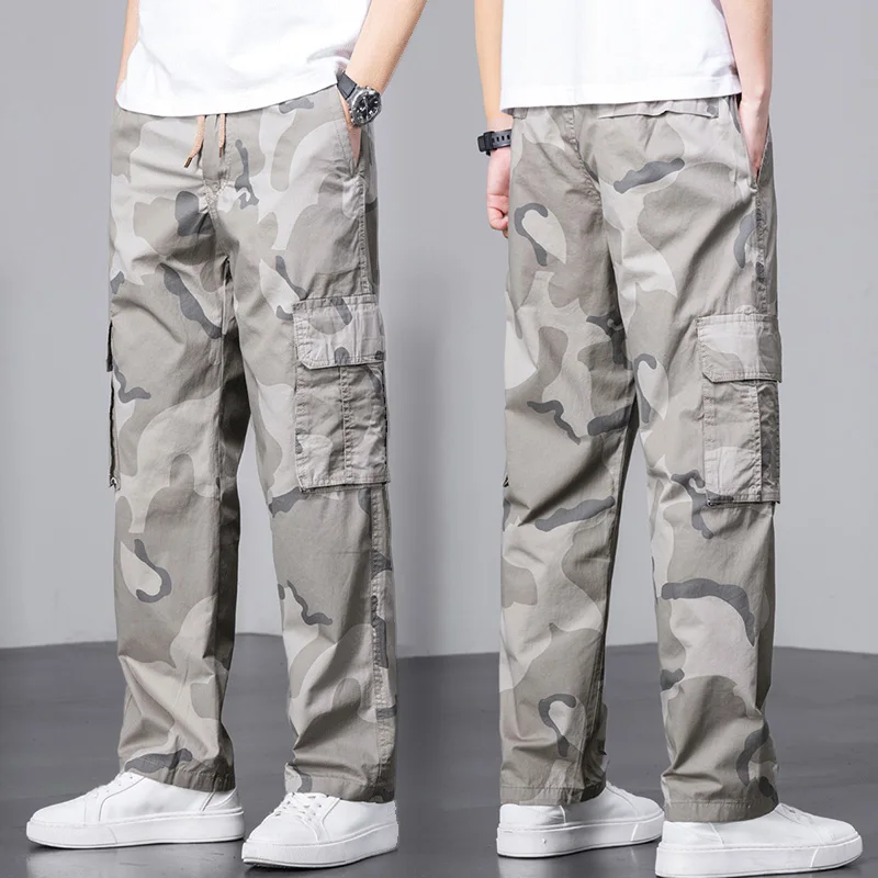 Летние тонкие камуфляжные рабочие брюки свободного кроя для мужчин: модные повседневные дышащие удобные брюки из смесового хлопка и полиэстера
Летние тонкие камуфляжные рабочие брюки свободного кроя для мужчин: модные повседневные дышащие удобные брюки из смесового хлопка и полиэстера