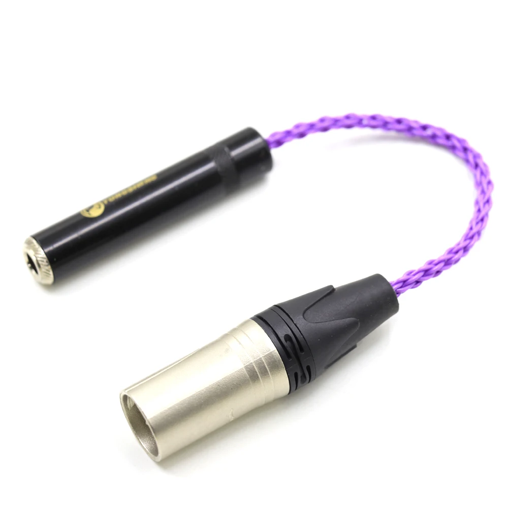 New 4-Pin XLR Male Balanced to 6.35mm 1/4 Female Single Coppe Silver Plated Audio Adapter Cable 6.35mm to XLR
New 4-Pin XLR Male Balanced to 6.35mm 1/4 Female Single Coppe Silver Plated Audio Adapter Cable 6.35mm to XLR