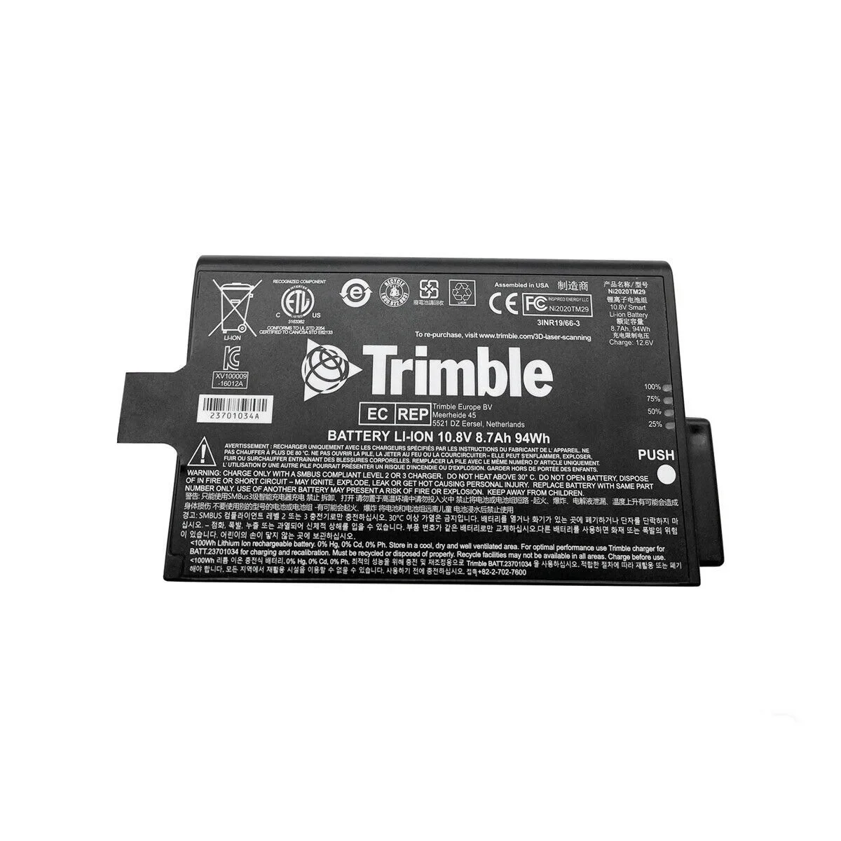 Trimble VS2 VS3 VM3 VM4 VM6 VM8 V24E Analyzer Detector Battery NI2020tm29 Battery
Trimble VS2 VS3 VM3 VM4 VM6 VM8 V24E Analyzer Detector Battery NI2020tm29 Battery
