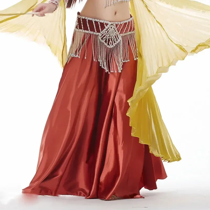 Belly Dance Skirts Women Floor-Length Double Slits 17 Color Belly Dance Costume Skirt Oriental Costume Skirt (Without Belt)
Belly Dance Skirts Women Floor-Length Double Slits 17 Color Belly Dance Costume Skirt Oriental Costume Skirt (Without Belt)