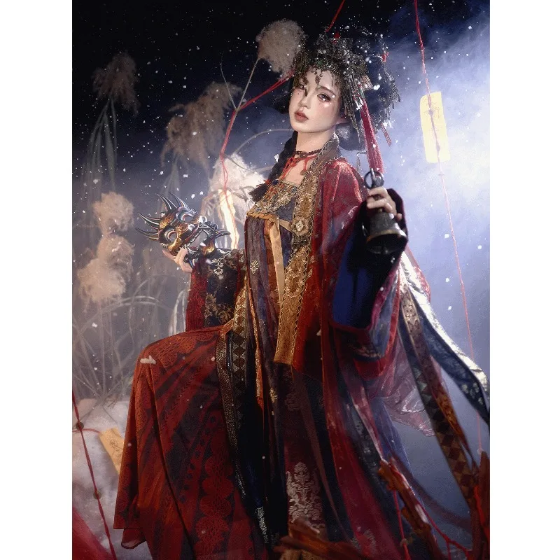 Hanfu female Famen Temple suspender skirt Tang high priest spring
Hanfu female Famen Temple suspender skirt Tang high priest spring