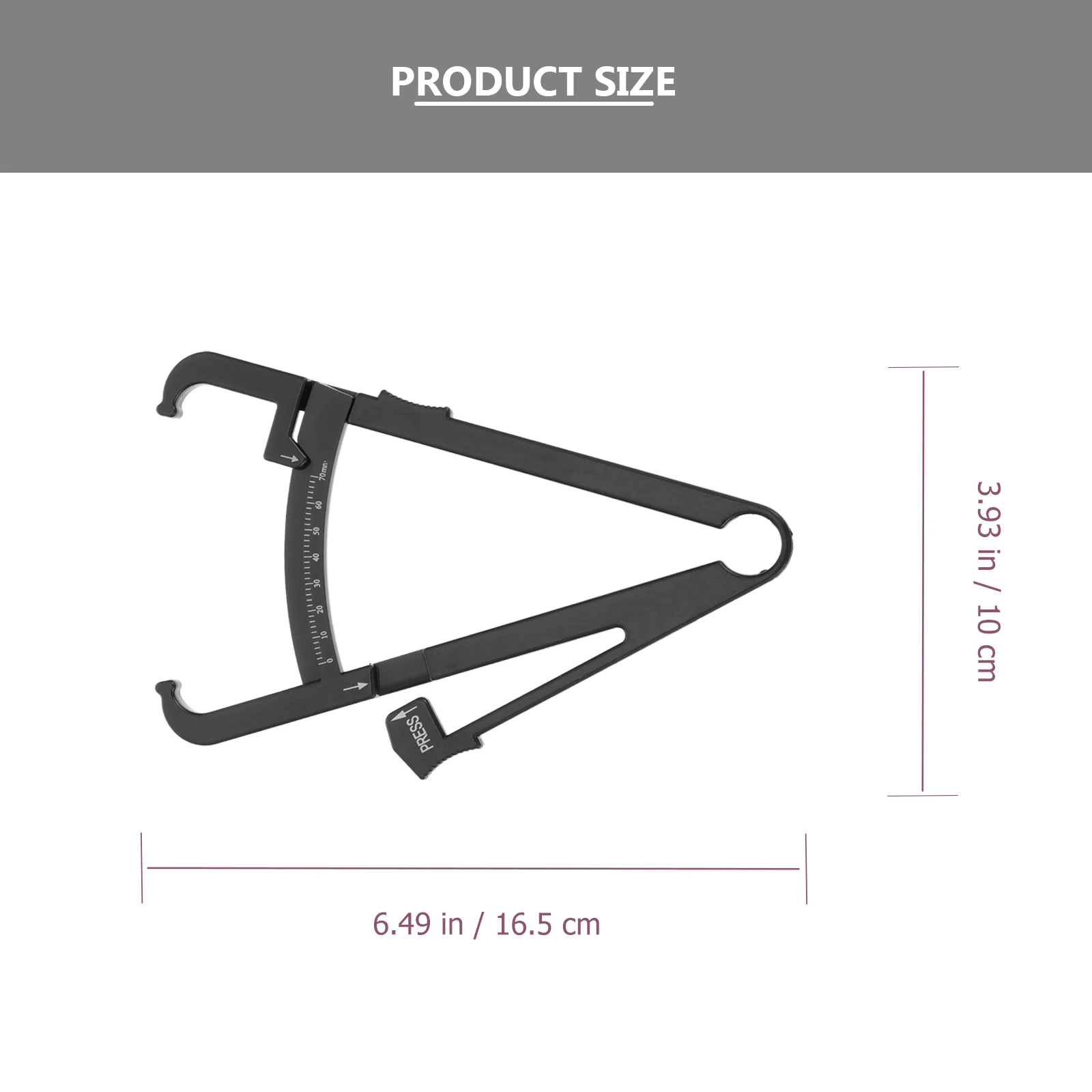2pcs Body Caliper Black Cm Scale Measure Fat Percentage Health Analyzer Tool Skinfold Calculator Tester
2pcs Body Caliper Black Cm Scale Measure Fat Percentage Health Analyzer Tool Skinfold Calculator Tester