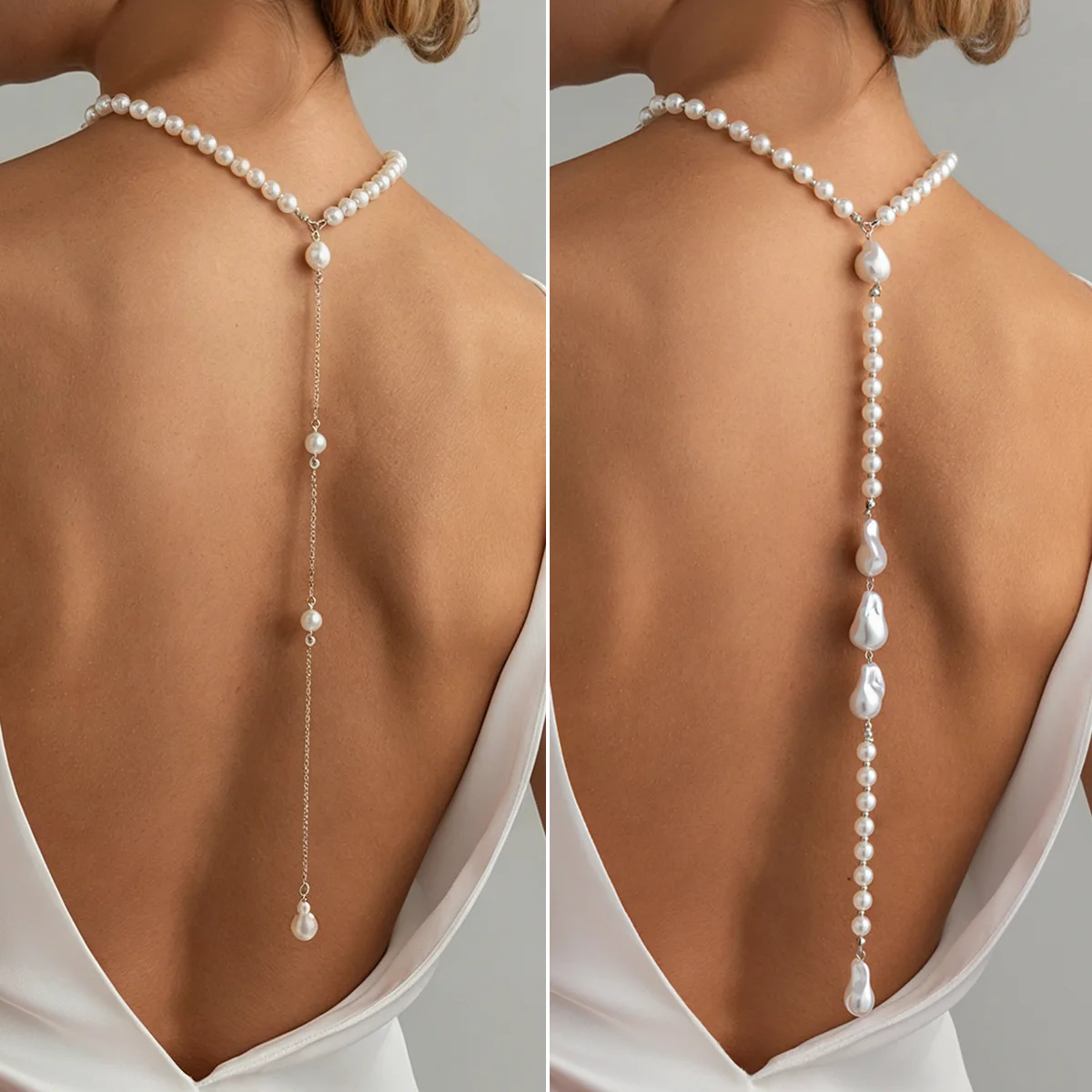 European and American Style Minimalist Geometric Bead Body Chain Temperament Imitating Pearl Tassel Back Chain for Women
European and American Style Minimalist Geometric Bead Body Chain Temperament Imitating Pearl Tassel Back Chain for Women