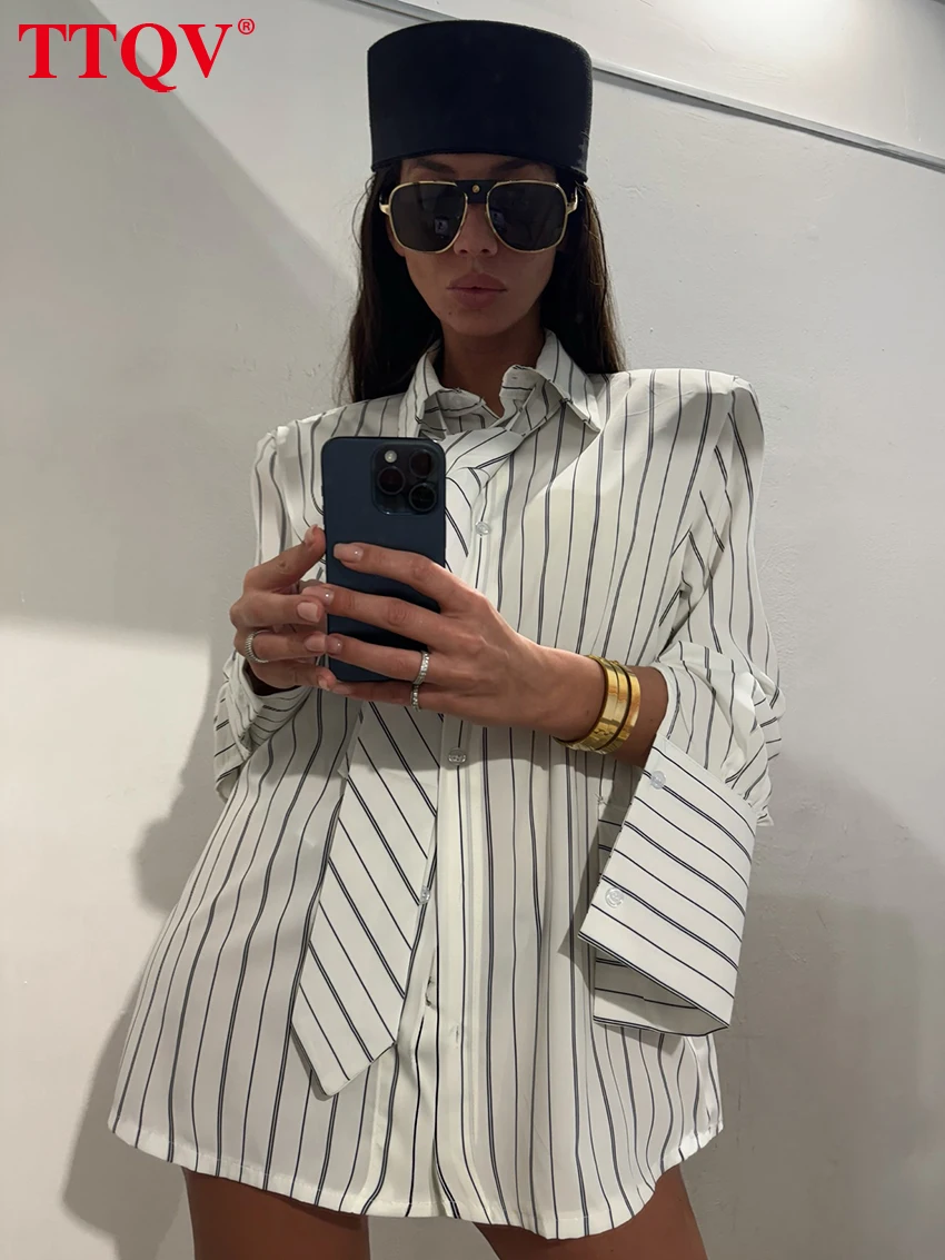 TTQV Fashion Loose Print Office Women's Blouse 2026 Casual Lapel Long Sleeve Lady Shirt Elegant Classic Tie Top Female Clothing
TTQV Fashion Loose Print Office Women's Blouse 2026 Casual Lapel Long Sleeve Lady Shirt Elegant Classic Tie Top Female Clothing