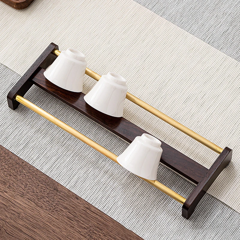 PINNY Brass And Wood Teacup Holder Chinese Kung Fu Tea Accessories Tea Cup Organizer Teaware Supplies
PINNY Brass And Wood Teacup Holder Chinese Kung Fu Tea Accessories Tea Cup Organizer Teaware Supplies