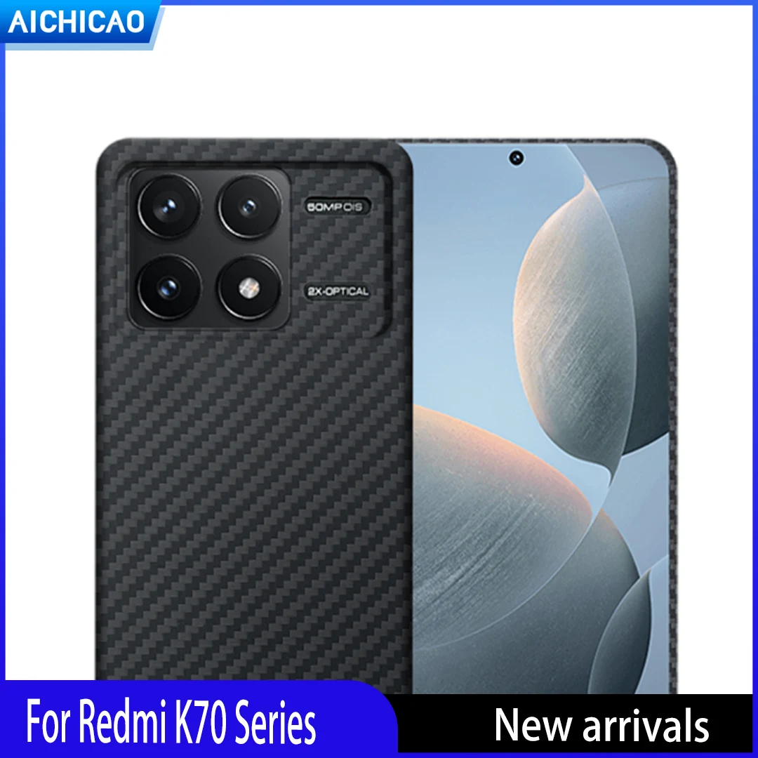 ACC-Real Carbon Case for Xiaomi Redmi K70, Aramid Fiber Cover, Luxury Shell, Redmi K70 Pro, K70E phone case
ACC-Real Carbon Case for Xiaomi Redmi K70, Aramid Fiber Cover, Luxury Shell, Redmi K70 Pro, K70E phone case