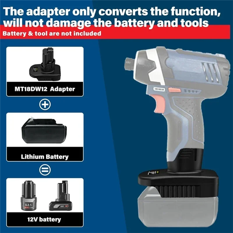 THIVN-Battery Adapter For Battery Convert To For 12V Cordless Power Tools Battery Converter
THIVN-Battery Adapter For Battery Convert To For 12V Cordless Power Tools Battery Converter