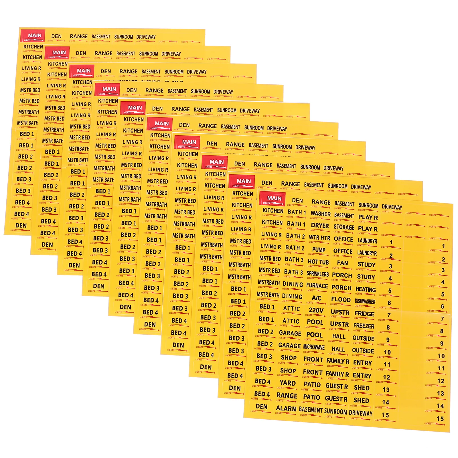 10 Sheets Circuit Breaker Tags Electrical Panel Cover Appliance Light Switch Labels Paper Blanks Stickers
10 Sheets Circuit Breaker Tags Electrical Panel Cover Appliance Light Switch Labels Paper Blanks Stickers