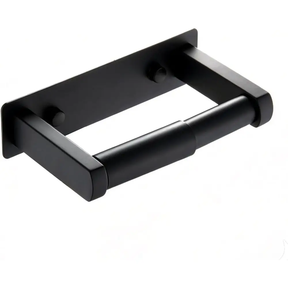 Matte Black Toilet Paper Holder, Adhesive or Screw Wall Mount 304 Stainless Steel Double Post Tissue Holder, Rustproof Heavy Dut
Matte Black Toilet Paper Holder, Adhesive or Screw Wall Mount 304 Stainless Steel Double Post Tissue Holder, Rustproof Heavy Dut