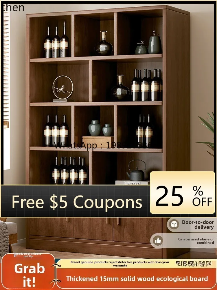 WW ecological board wine cabinet against the wall living room storage display cabinet wine rack new home new Chinese style
WW ecological board wine cabinet against the wall living room storage display cabinet wine rack new home new Chinese style
