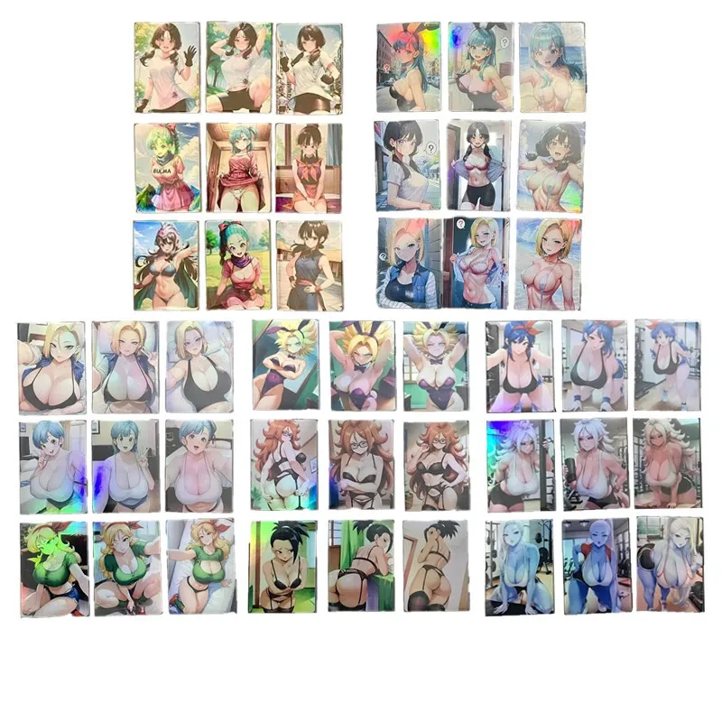45pcs/set Dragon Ball Sexy Card Android No.18 Bulma Android No.21 Anime Nude Card ACG Super Saiyan Game Toy Gift Collection Card
45pcs/set Dragon Ball Sexy Card Android No.18 Bulma Android No.21 Anime Nude Card ACG Super Saiyan Game Toy Gift Collection Card