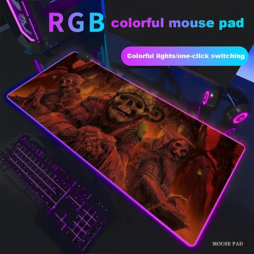 HYBXAXC Large Gaming Mouse Pad Dark Fire Skeleton Fantasy Non Slip Desk Mat RGB Gaming Mouse Pad HD Gamer Large LED Light
HYBXAXC Large Gaming Mouse Pad Dark Fire Skeleton Fantasy Non Slip Desk Mat RGB Gaming Mouse Pad HD Gamer Large LED Light