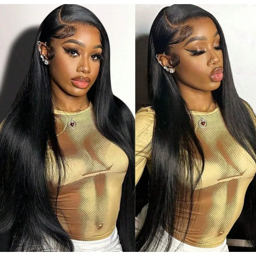 46 Inch Straight Brazilian Remy Human Hair Wig 13x4 13x6 HD Transparent Lace Frontal 220% Density Pre Plucked With Baby Hair Natural Hairline Wigs For Black Women
46 Inch Straight Brazilian Remy Human Hair Wig 13x4 13x6 HD Transparent Lace Frontal 220% Density Pre Plucked With Baby Hair Natural Hairline Wigs For Black Women