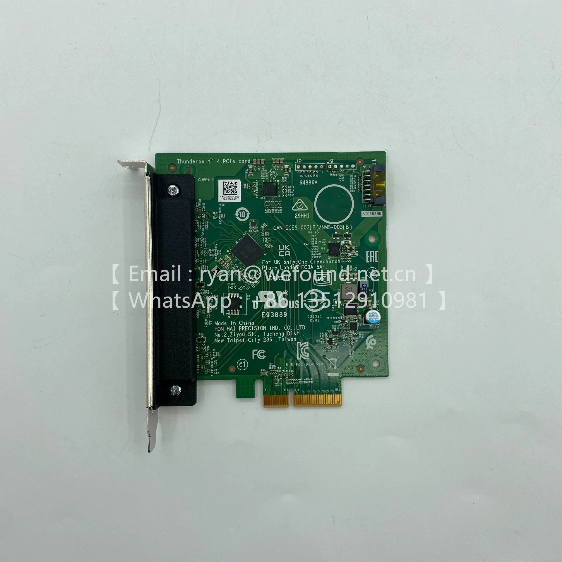 Сетевая карта Thunderbolt 4, PCIe 3660 3660XE 3680 3680XE 07R4VG 02WY06
Сетевая карта Thunderbolt 4, PCIe 3660 3660XE 3680 3680XE 07R4VG 02WY06