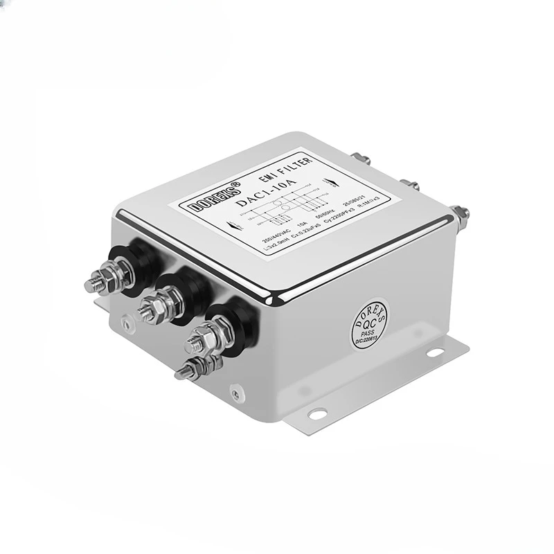 380VAC three-phase three-wire power supply filter 6A-20A three-phase anti-interference filter
380VAC three-phase three-wire power supply filter 6A-20A three-phase anti-interference filter