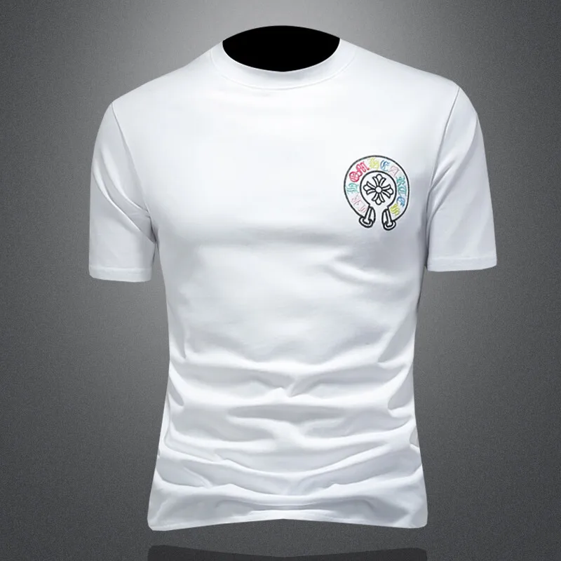 Новая мужская футболка 2026 года: модная, приталенная, с коротким рукавом, с вырезами, из смесового полиэстера и хлопка, летняя, классическая, с круглым вырезом
Новая мужская футболка 2026 года: модная, приталенная, с коротким рукавом, с вырезами, из смесового полиэстера и хлопка, летняя, классическая, с круглым вырезом