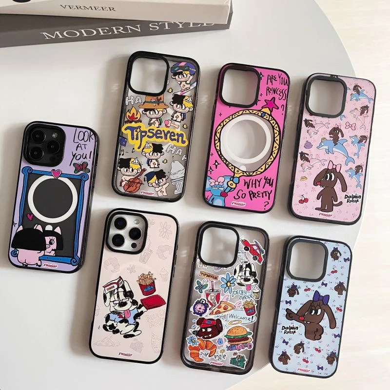 Graffiti Dog 2.0 Acrylic Black Border Magnetic Phone Case Cover for IPhone 12 13 14 15 16 Pro Max Case
Graffiti Dog 2.0 Acrylic Black Border Magnetic Phone Case Cover for IPhone 12 13 14 15 16 Pro Max Case