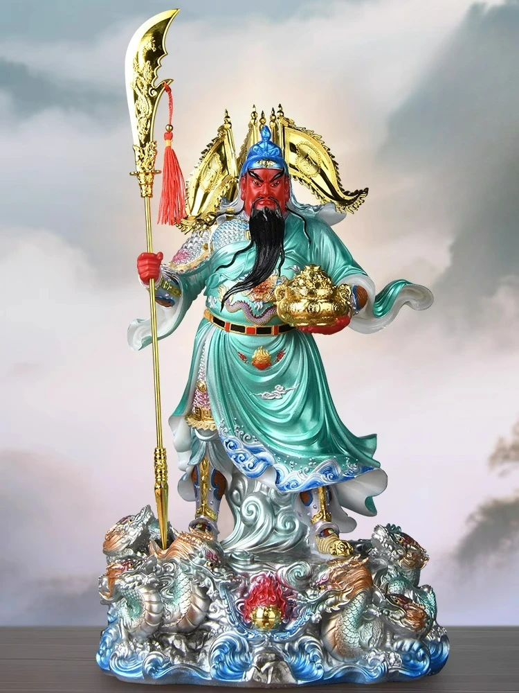 LTT Guan Gong God of Wealth worships the statue of the god, white marble, Jiulong Guan Erye Guan Yu ornament
LTT Guan Gong God of Wealth worships the statue of the god, white marble, Jiulong Guan Erye Guan Yu ornament