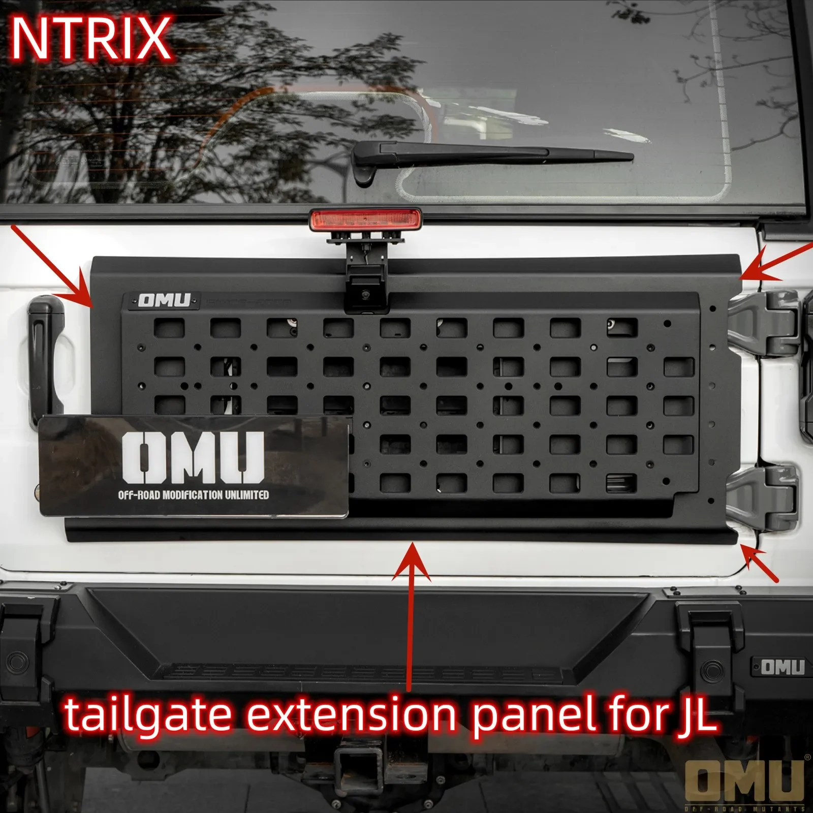 KQX Multifunctional Tailgate Extension Panel Aluminium Alloy Black For Jeep Wrangler JL 2018++ O127
KQX Multifunctional Tailgate Extension Panel Aluminium Alloy Black For Jeep Wrangler JL 2018++ O127