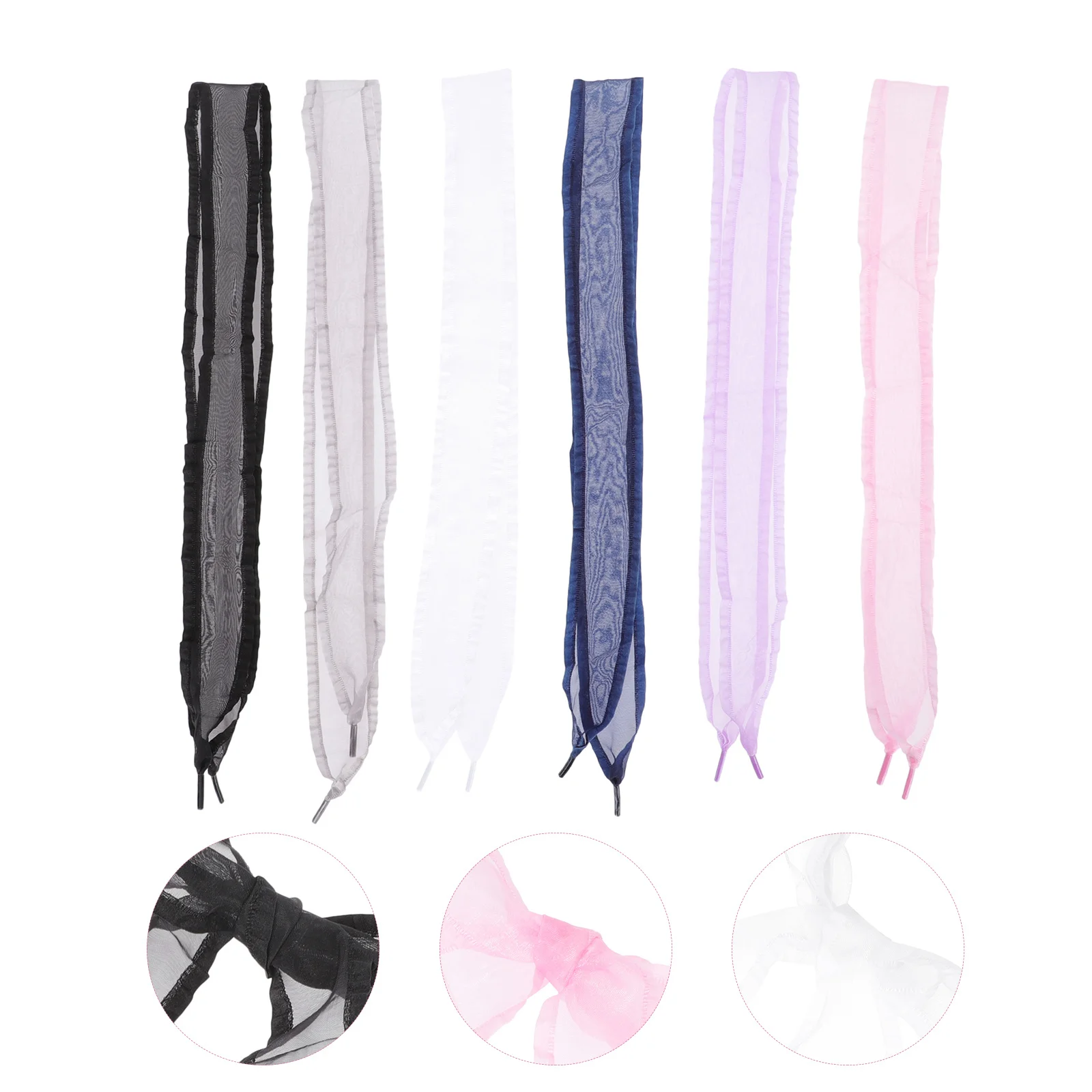 6Pairs Wide Flat Ribbon Shoe Laces Stylish Chiffon Shoe Strings for Sneakers Women Kids Variety Shoelaces for Sneakers
6Pairs Wide Flat Ribbon Shoe Laces Stylish Chiffon Shoe Strings for Sneakers Women Kids Variety Shoelaces for Sneakers