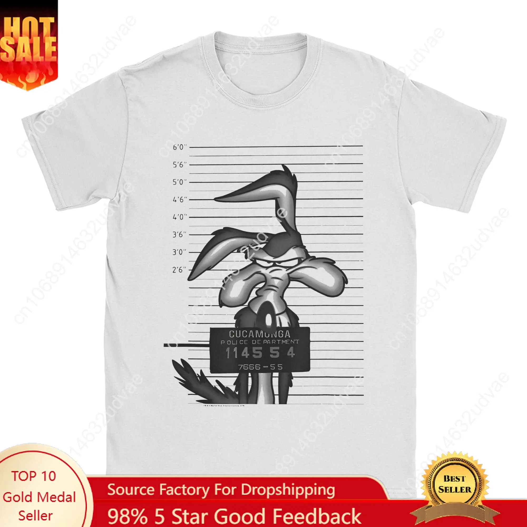Wile E. Coyote Graphic Printed T Shirt Men Women Cartoon Pure Cotton Tee Shirt Clothes
Wile E. Coyote Graphic Printed T Shirt Men Women Cartoon Pure Cotton Tee Shirt Clothes